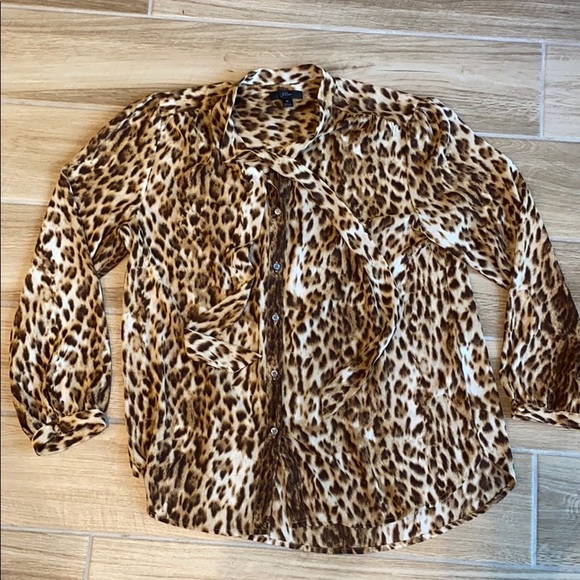 JCrew leopard blouse - Picture 3 of 5